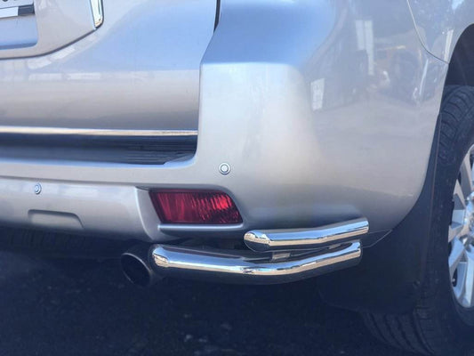 The rear corners of the AK003-Double (stainless steel) for Toyota Land Cruiser Prado 150 - Reelken Auto