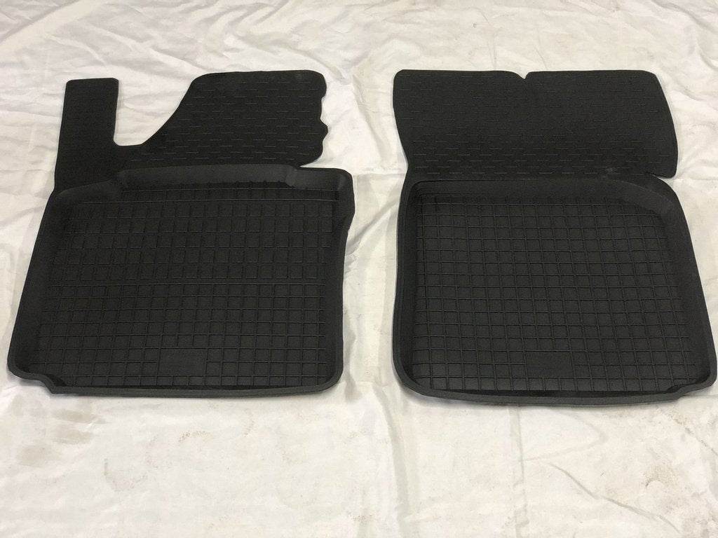Rubber mats with the Board (2 PCs, Polytep) for Volkswagen Caddy 2004-2010 - Reelken Auto