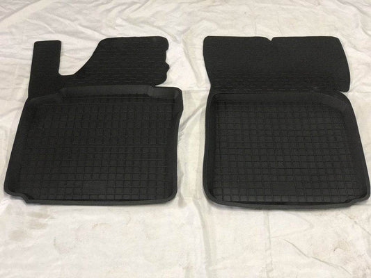 Rubber mats with the Board (2 PCs, Polytep) for Volkswagen Caddy 2004-2010 - Reelken Auto