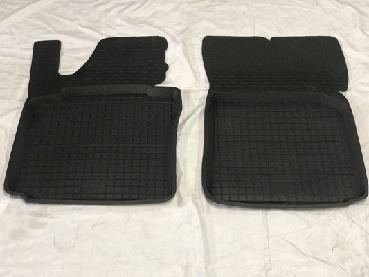 Rubber floor mats with edge (2 pcs, Polytep) for Volkswagen Caddy 2004-2010 - image 2