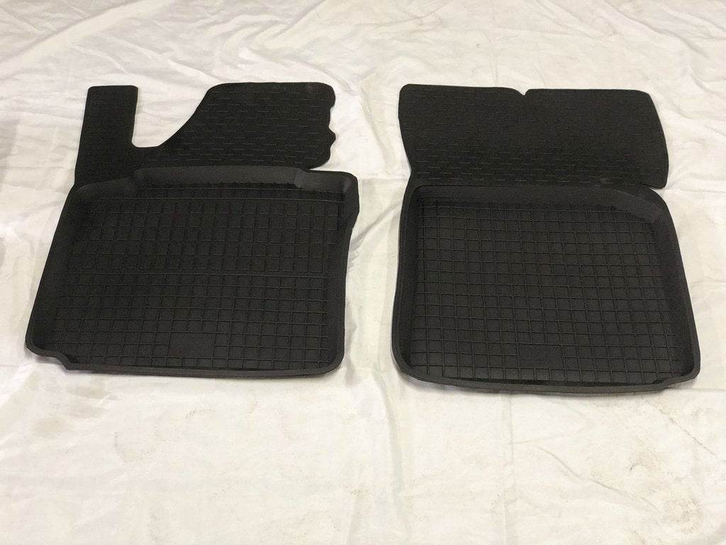 Rubber mats with the Board (2 PCs, Polytep) for Volkswagen Caddy 2004-2010 - Reelken Auto