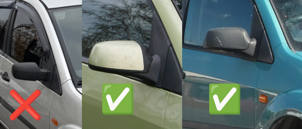 Mirror Covers BMW-Style (2 pcs) for Ford Fiesta 2002-2008 - image 2