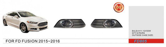 Fog lights (2012-2017, halogen) for Ford Fusion 2012-2020 - Reelken Auto