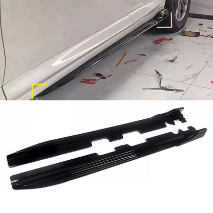 Side Skirt Blades (Black Gloss) for BMW X4 G02 2018- - image 1