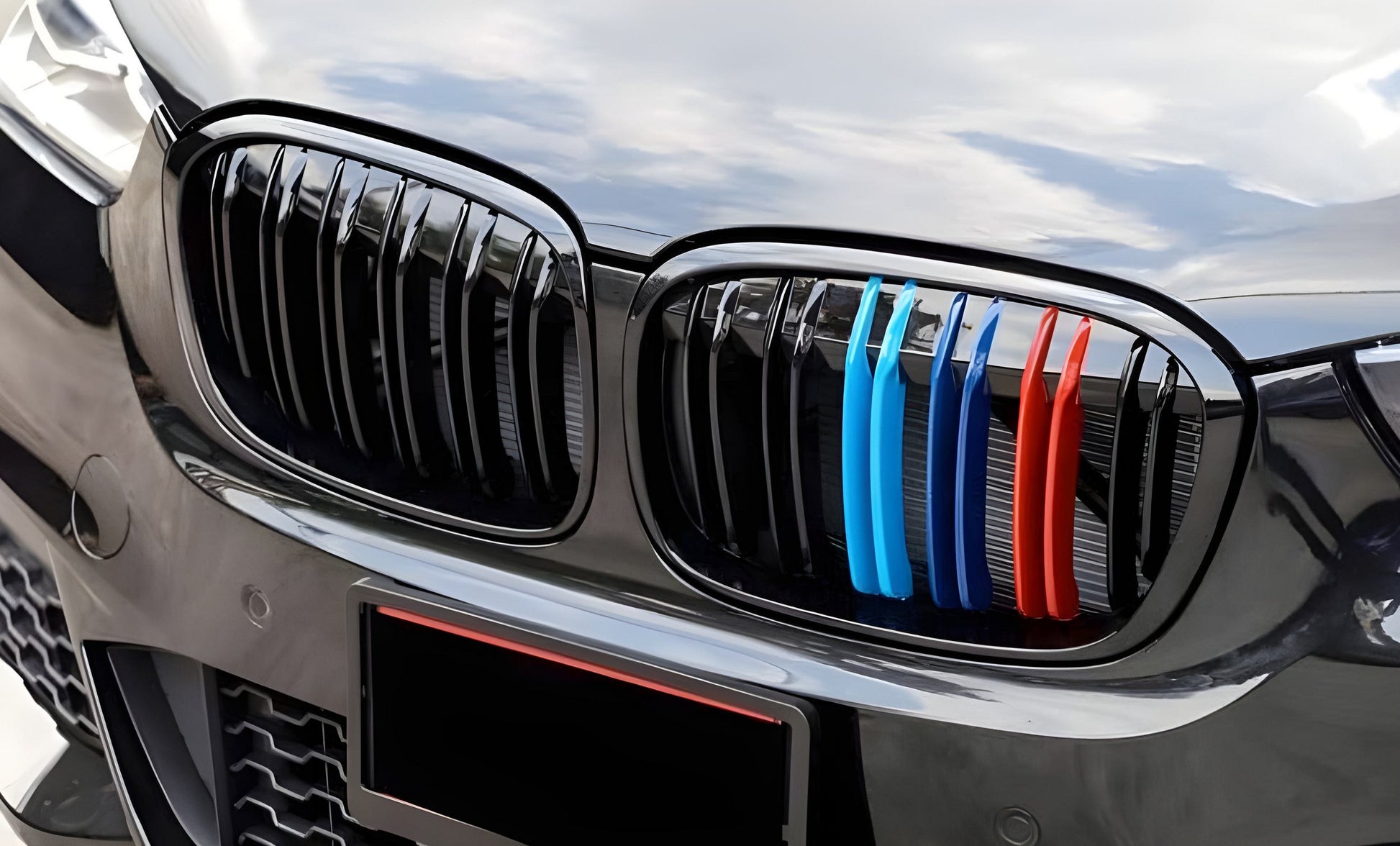 Kidney Grilles M-Look (2015-2019, M-Color) for BMW X1 F48 2015-2022 - image 3
