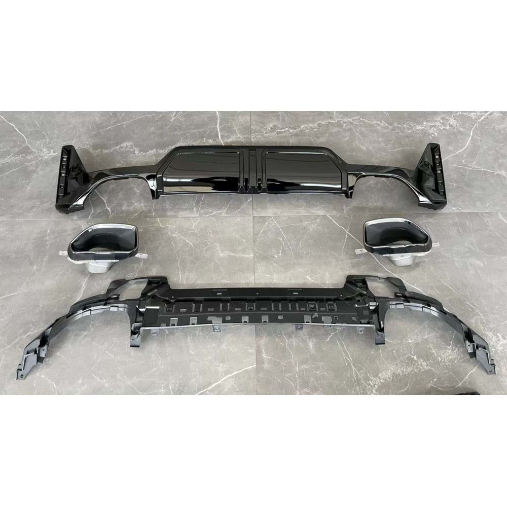 Rear diffuser with tips DPT (2022+, M-Performance) for BMW 3 Series G20/G21 2018- - image 2