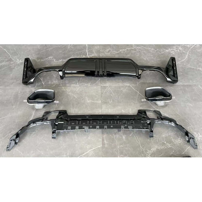 Rear diffuser with tips DPT (2022+, M-Performance) for BMW 3 Series G20/G21 2018- - image 2