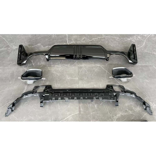 Rear diffuser with tips DPT (2022+, M-Performance) for BMW 3 Series G20/G21 2018- - image 2
