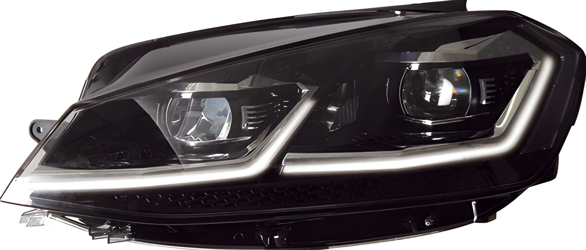 Front Headlights Silver FullLed (2017-2020, 2 pcs) for Volkswagen Golf 7/E-Golf 2012-2020 - image 1