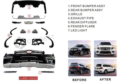 AMG body kits (for GL) for Mercedes GL/GLS class X166 - Reelken Auto