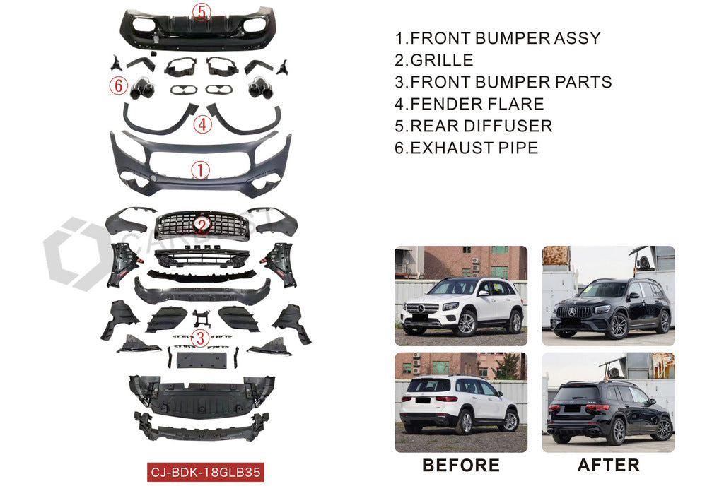 AMG GLB35 Full Body Kit for Mercedes GLB X247 2019- - image 2