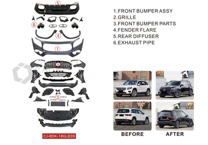 AMG GLB35 Full Body Kit for Mercedes GLB X247 2019- - image 2