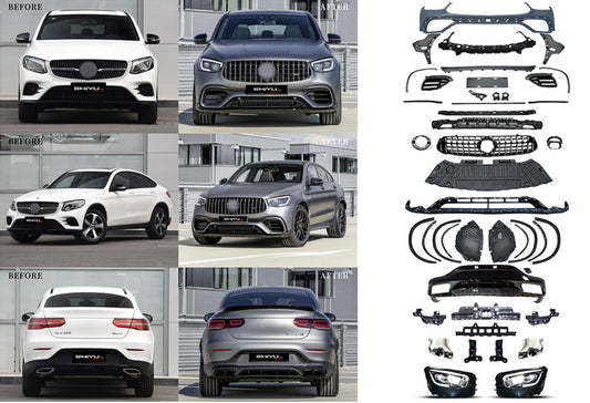 The restyling kit in the GLC63 of 2022 for Mercedes GLC coupe C253 - image 1