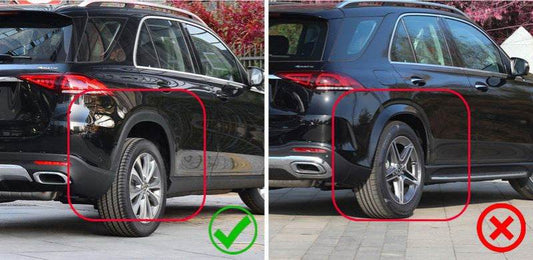 Mudguards (unpainted fender flares, model with footpegs, 4 pcs) for Mercedes GLE W167 - Reelken Auto