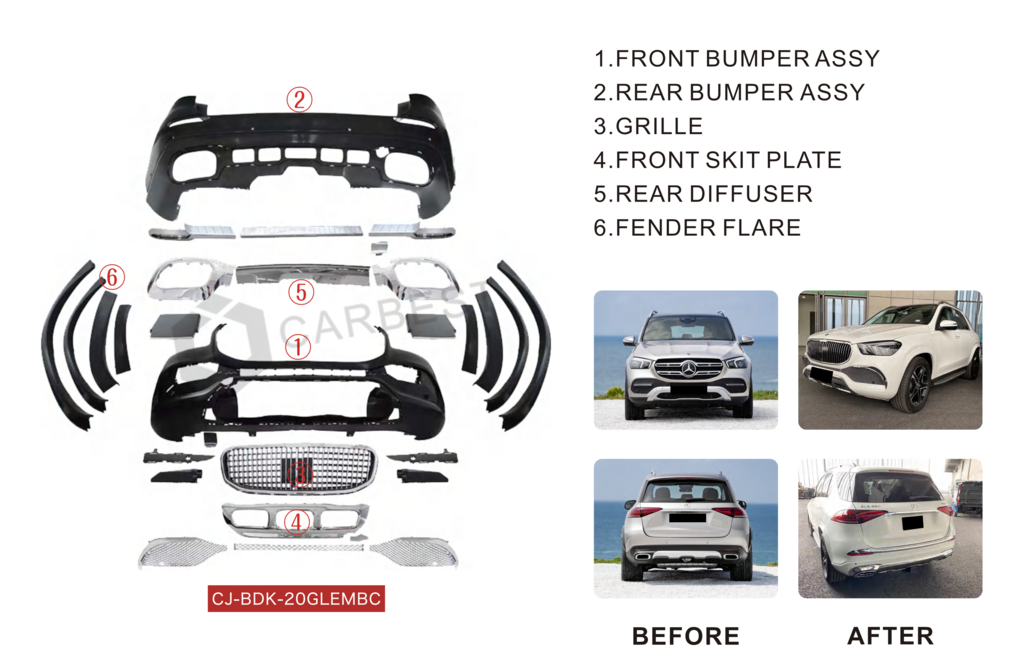 Maybach Body Kit for Mercedes GLE W167 2018- - image 2