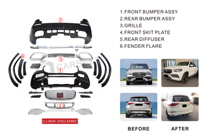 Maybach Body Kit for Mercedes GLE W167 2018- - image 2