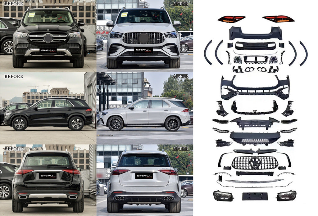 Facelift Conversion Kit to GLE53 2025 for Mercedes GLE W167 2018- - image 1