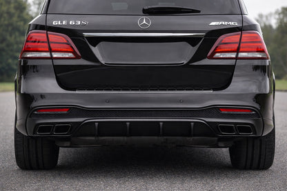 Rear diffuser for GLE (GLE63 Black design) for Mercedes GLE/ML сlass W166 2011-2018 - image 1