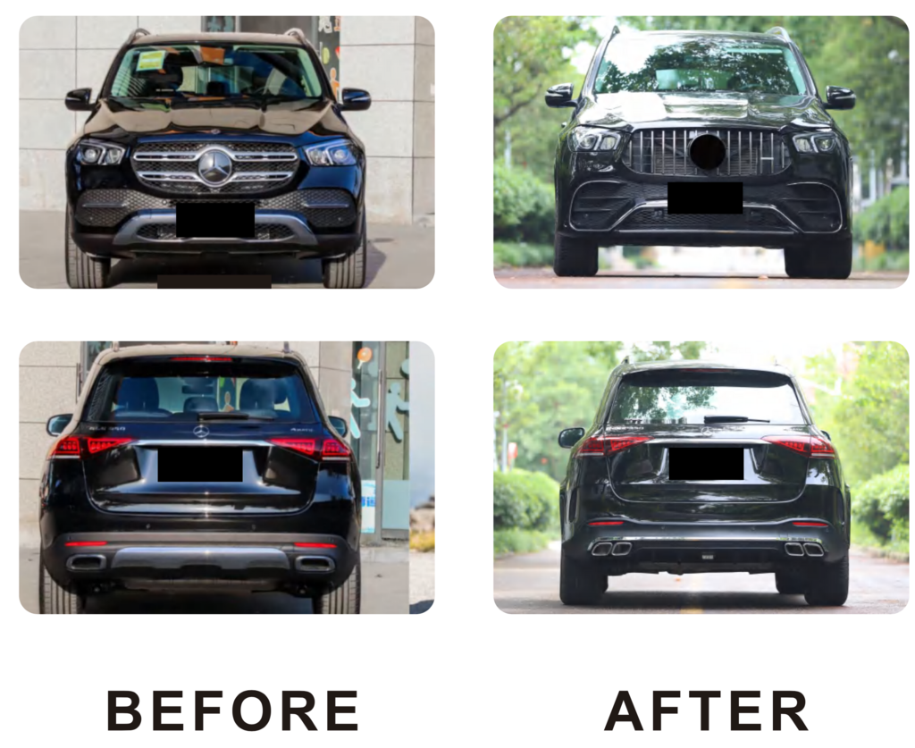 AMG GLE63 Body Kit Set (with full rear bumper) for Mercedes GLE W167 2018- - image 3