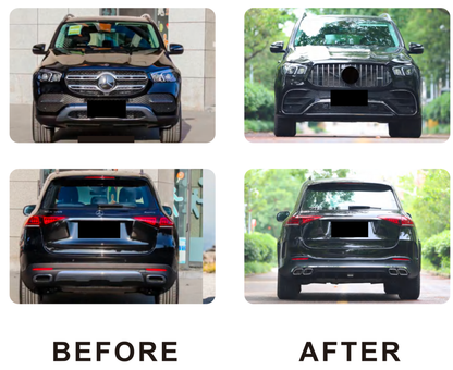 AMG GLE63 Body Kit Set (with full rear bumper) for Mercedes GLE W167 2018- - image 3