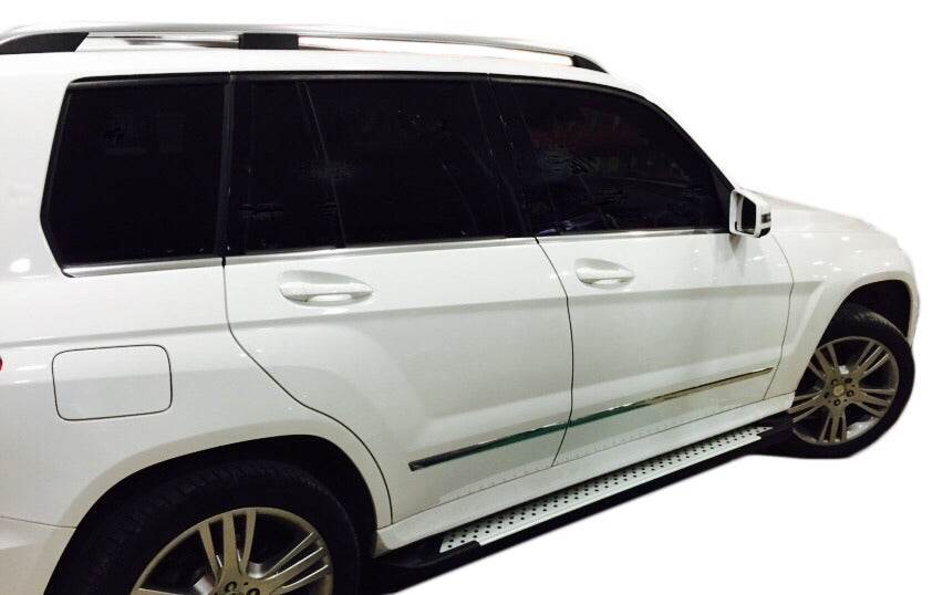 Side sills Allmond Grey (2 pieces, aluminum) for Mercedes GLK class X204 - Reelken Auto
