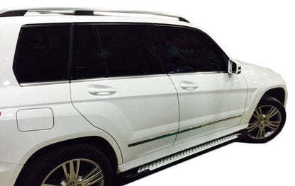 Side sills Allmond Grey (2 pieces, aluminum) for Mercedes GLK class X204 - Reelken Auto