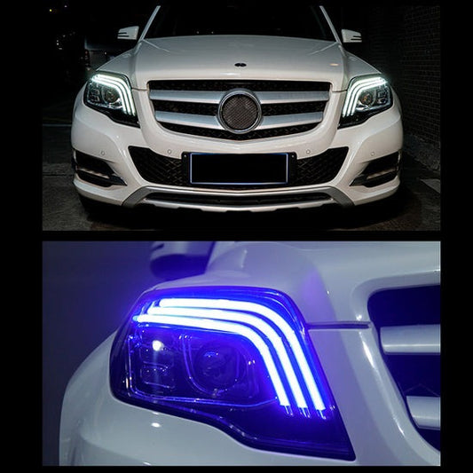 FullLed V-2 Headlights (2012-2015, 2 pcs) for Mercedes GLK сlass X204 2008-2015 - image 1