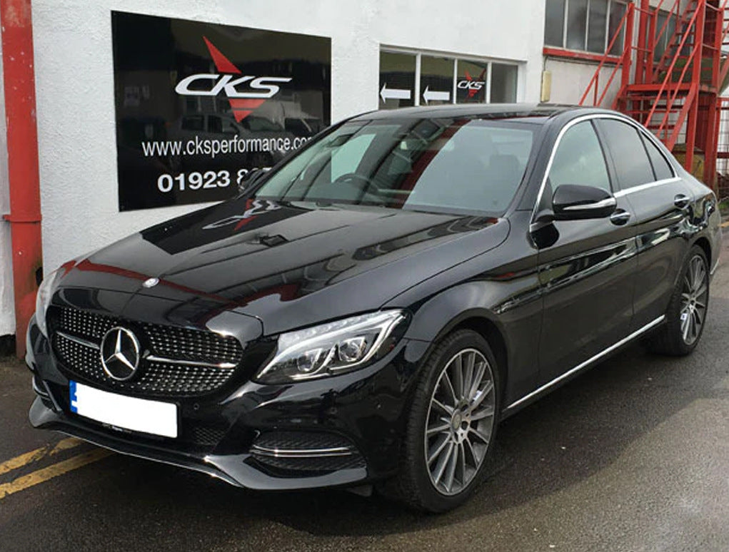 Front Grille Diamond Silver (for Avantgarde/AMG-Line/C43 AMG) for Mercedes C-сlass W205 2014-2021 - image 14