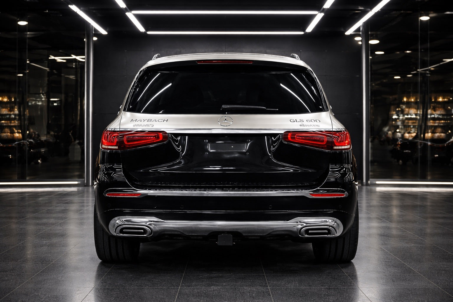 Rear bumper with diffuser Maybach GLS600 for Mercedes GLS X167 2019- - image 2