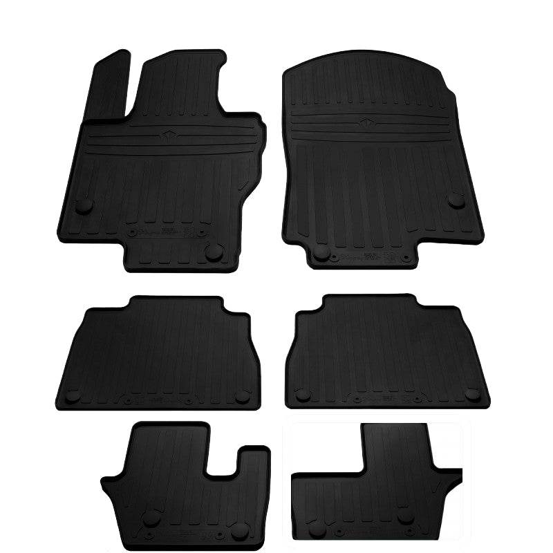 Rubber mats (6 pcs, Stingray Premium) for Mercedes GLS X167 - Reelken Auto