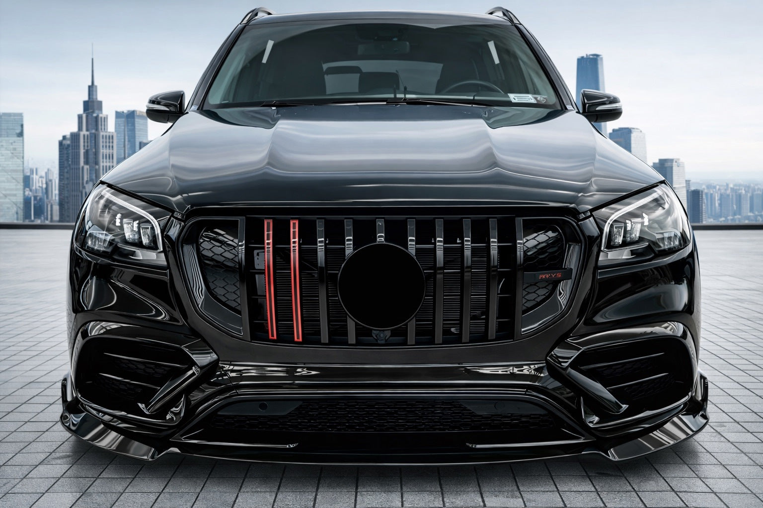 Front Grille Rocket (2019-2023) for Mercedes GLS X167 2019- - image 1