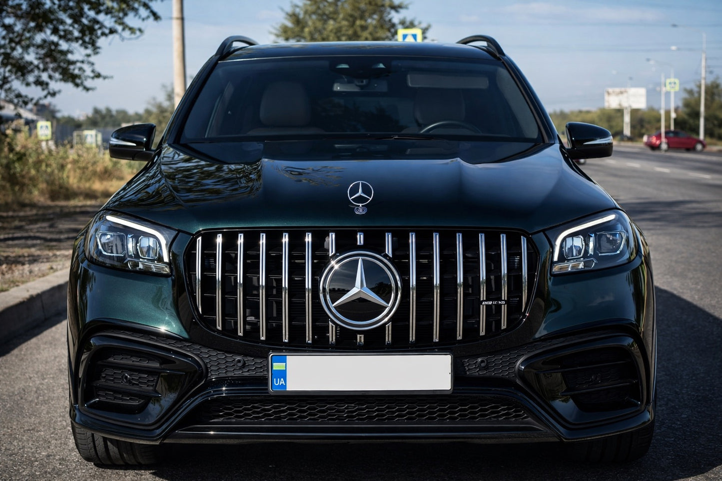 Front Grille 2023+ (GT Panamericana) for Mercedes GLS X167 2019- - image 2