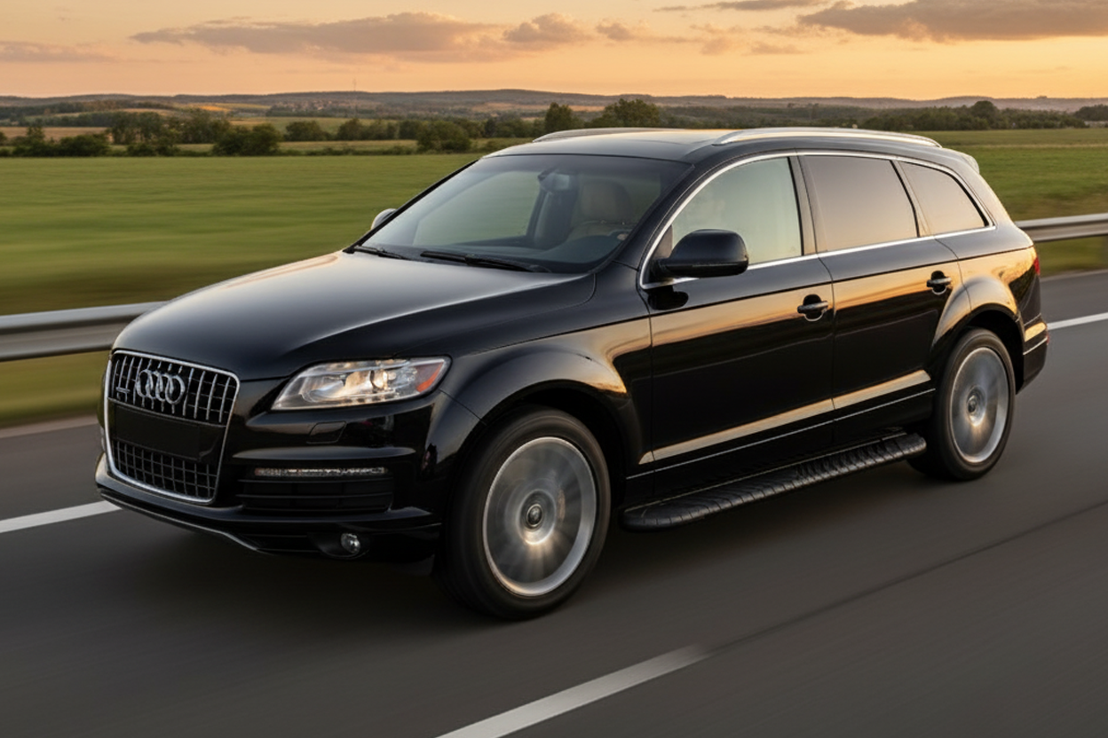 Side Steps Bosphorus Black (2 pcs, Aluminum) for Audi Q7 2005-2015 - image 1