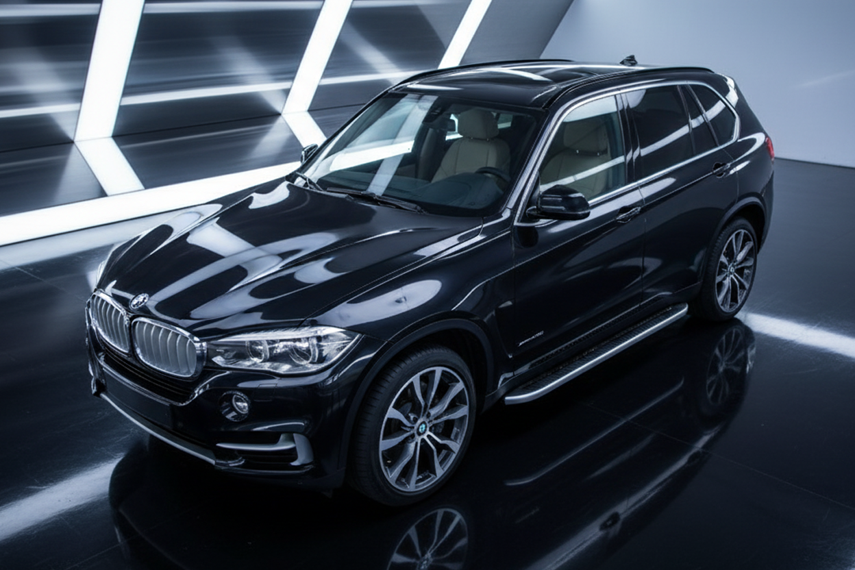 Side Steps Tayga Grey (2 pcs, Aluminum) for BMW X5 F-15 2013-2018 - image 1