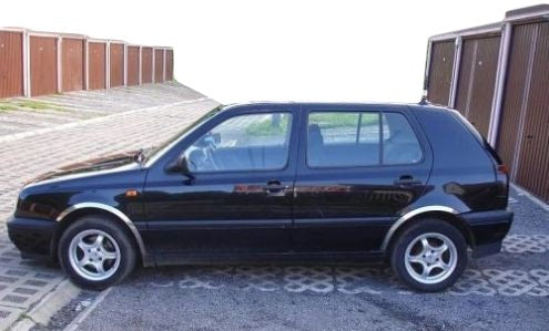 Fender flares (4 pcs, stainless steel) for Volkswagen Golf 3 1991-2001 - image 1