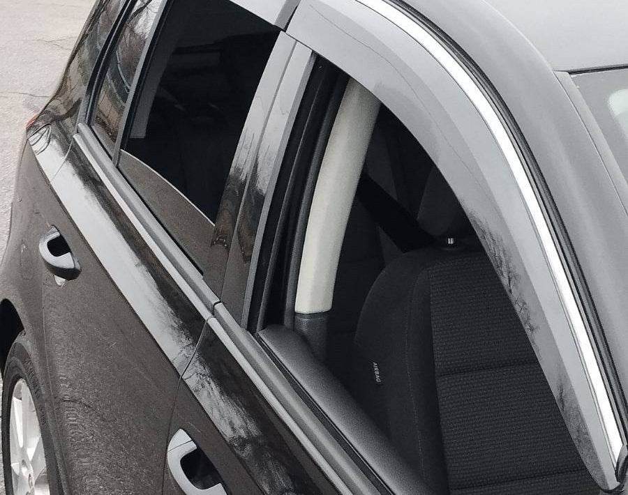 Windshields with chrome HB (4 pcs, Sunplex Chrome) for Volkswagen Golf 6 - Reelken Auto