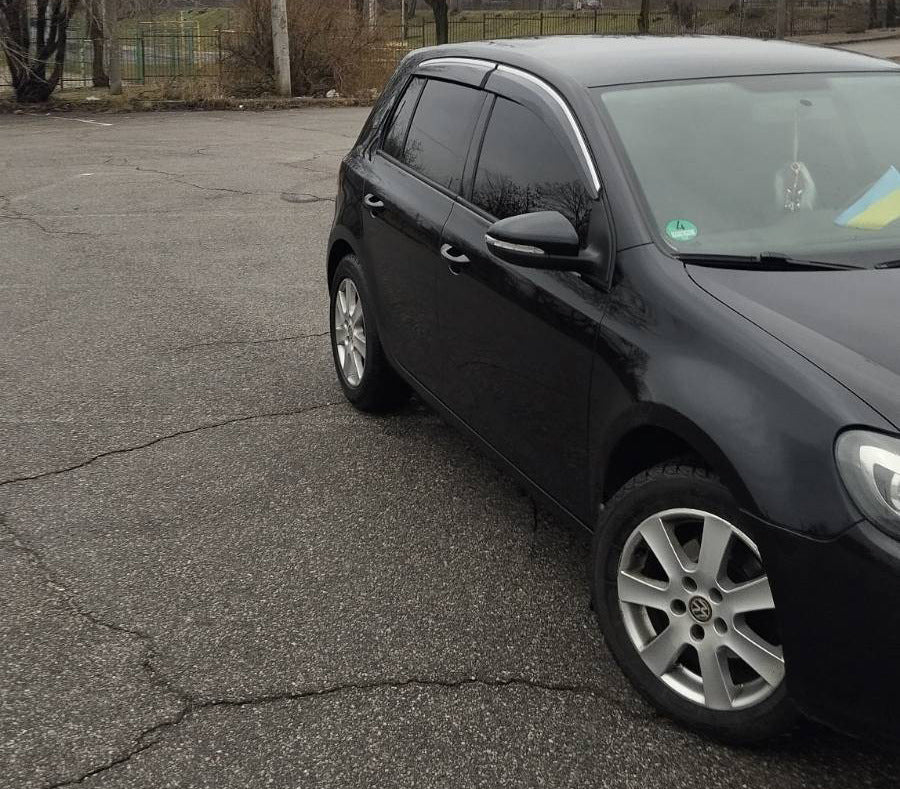 Window Deflectors with Chrome Trim HB (4 pcs, Sunplex Chrome) for Volkswagen Golf 6 2008-2014 - image 14