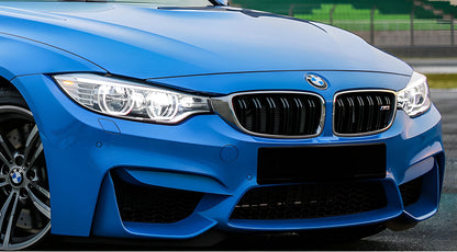 Kidneys M-Look (Gloss Black with Chrome Trim) for BMW 3 Series F30/F31 2012-2019 - image 1
