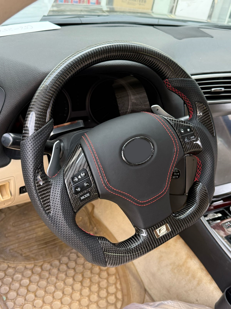 Complete anatomical steering wheel (carbon, design 2020) for Lexus GS 2011-2020 - image 2