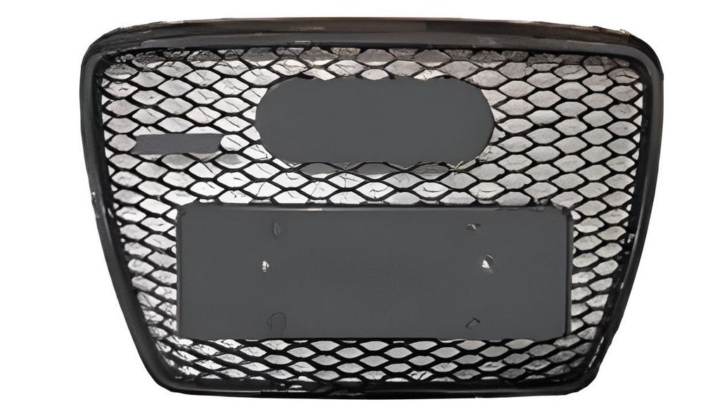 RS-style front grille (black) for Audi A6 C6 2004-2011 - image 1