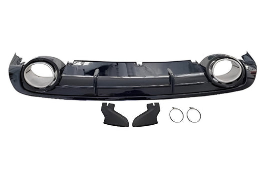 Rear diffuser with RS-Style inserts for Audi A6 C6 2004-2011 - image 1