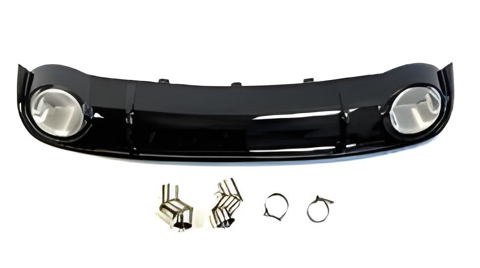 Rear Diffuser with Exhaust Tips RS-Style (2007-2011) for Audi A4 B8 2007-2015 - image 1