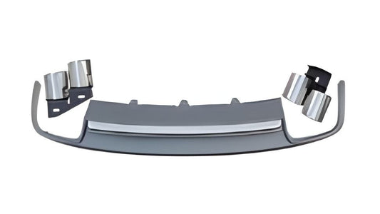 Rear Diffuser with Exhaust Tips S-Style (2007-2011) for Audi A4 B8 2007-2015 - image 1