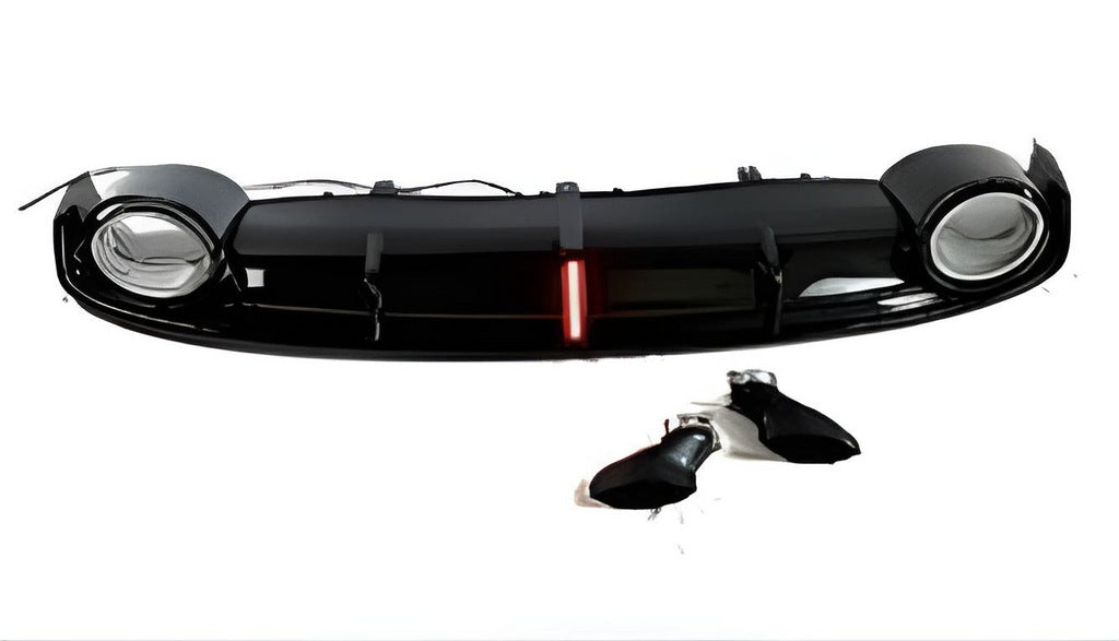 Rear Diffuser with Tips RS-Style (2010-2014, Sport) for Audi A7 2010-2018 - image 1