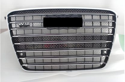 Front grille (2010-2013, black with chrome) for Audi A8 2010-2018 - image 1
