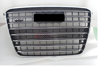 Front grille (2010-2013, black with chrome) for Audi A8 2010-2018 - image 2
