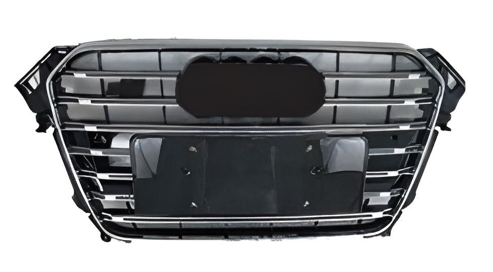 S-style front grille (2012-2015, chrome) for Audi A4 B8 2007-2015 - image 1