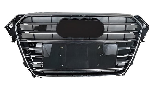 S-style front grille (2012-2015, chrome) for Audi A4 B8 2007-2015 - image 1