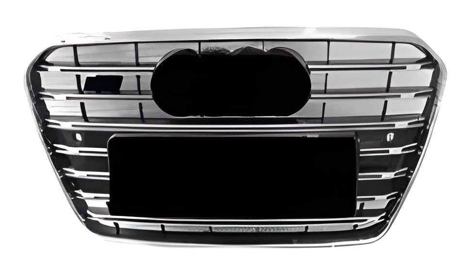 RS-style front grille (2011-2015, black with chrome) for Audi A5 2007-2015 - image 1