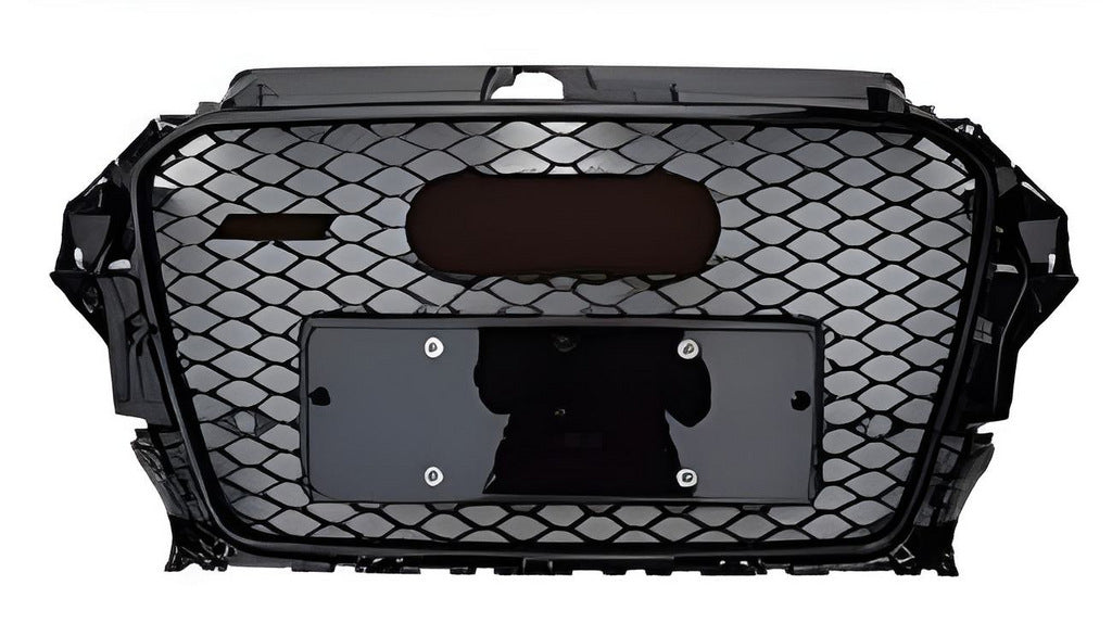 RS-style front grille (2012-2016, black) for Audi A3 2012-2020 - image 7